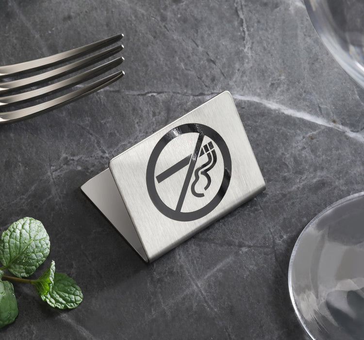 Stainless Steel Table Tent Sign (6 Count)