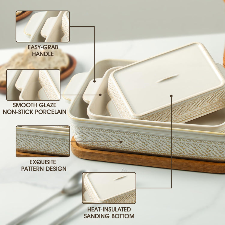 Casserole Dishes for Oven (3 Count)