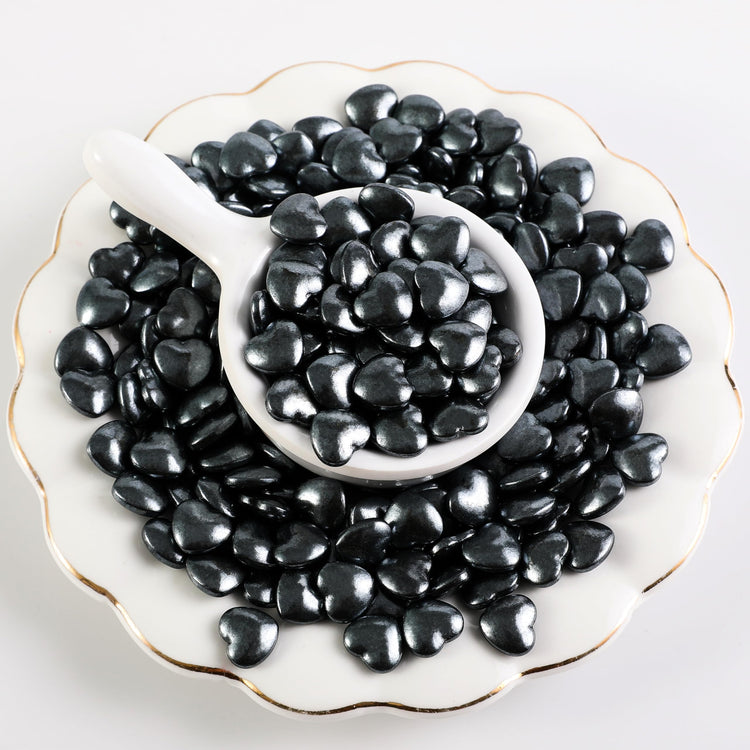 Black Heart Shapes Sprinkles (4.58 Ounce)