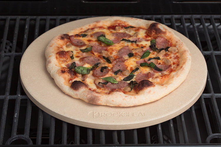 K ROCKSHEAT Pizza Stone for Oven and Grill 14.2 Inch Round