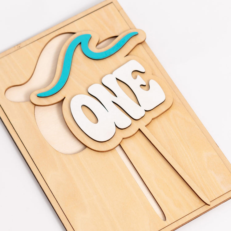 Ocean Wave Cake Topper for 1st Birthday