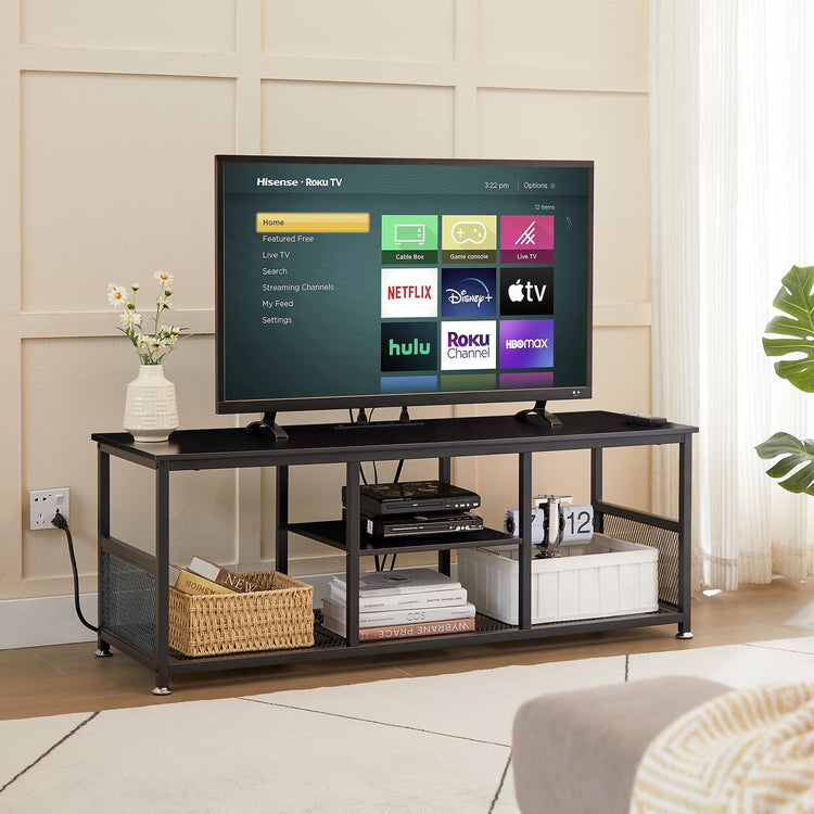 TV Stand with Power Outlets for Televisions up to 55 Inch
