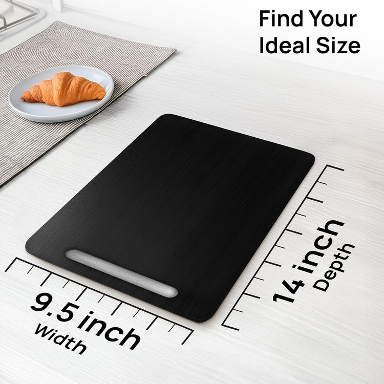 Ibyx Elegant Sliding Tray for Your Coffee Maker & Heavy Kitchen Appliances - Sturdy, Slides Easily from Under The Cabinet (Black, 9.5βW x 14βD)