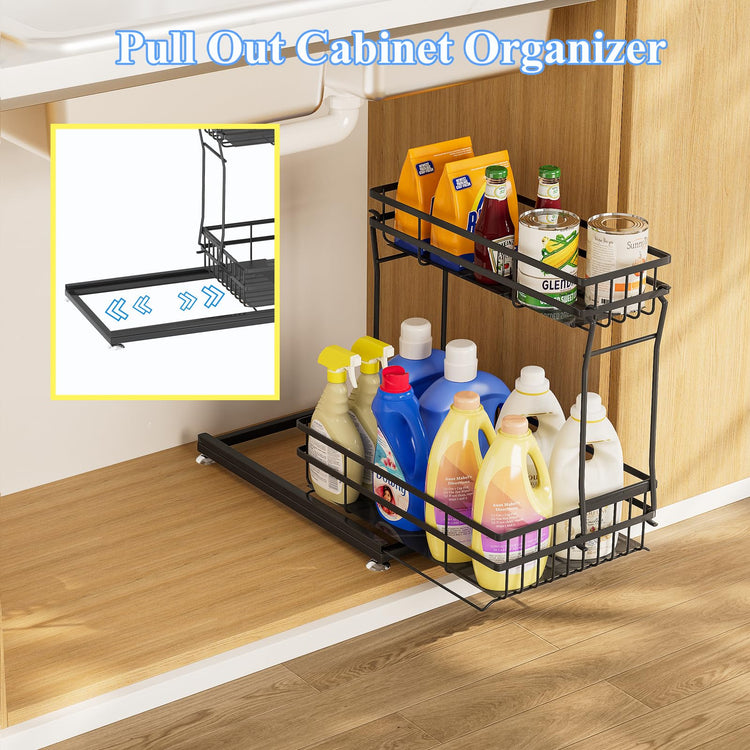 2 Pack Under Sink Organizers and Storage (2 Count)