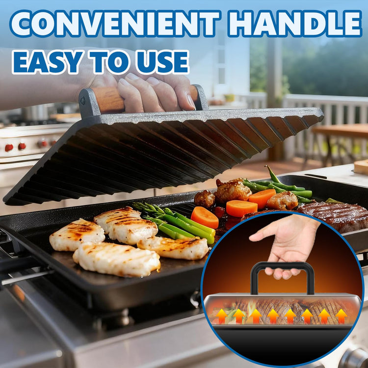 Griddle Basting Cover Dome & Square Burger Press for Blackstone Accessories