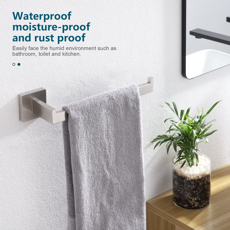 Hand Towel Holder Brushed Nickel Towel Bars Stainless Steel Bathroom Hardware Kitchen Paper Towel Holder Wall Mount