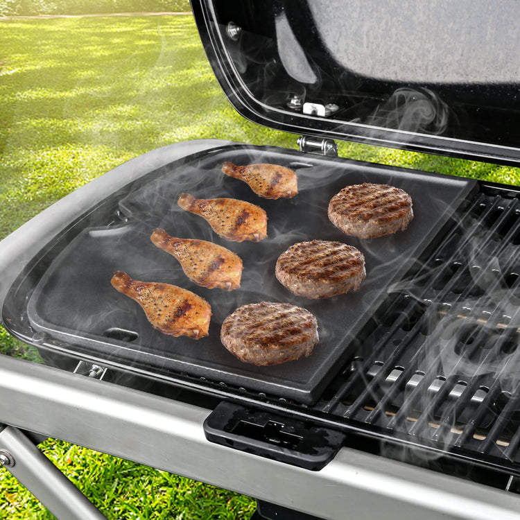 7034 Cast Iron Griddle Plate for Weber Traveler 9010001 Gas Grill