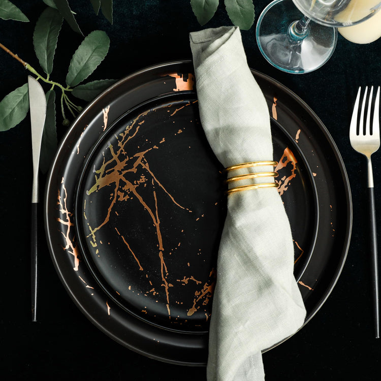 Gold Splash Dinnerware Set
