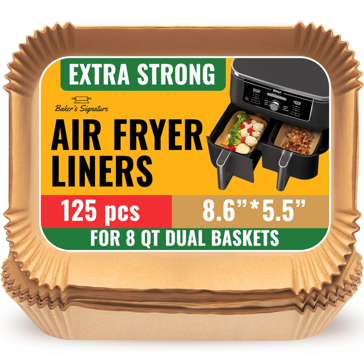Rectangular Air Fryer Liners Disposable (125 Count)