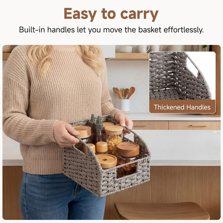 Wicker Baskets for Organizing (2 Count)