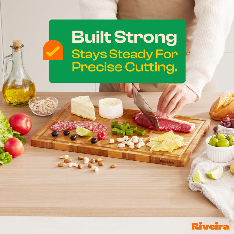 Bamboo End Grain Wood Cutting Board