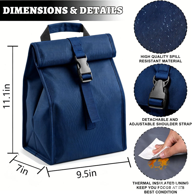 Insulated Foldable Lunch Bag