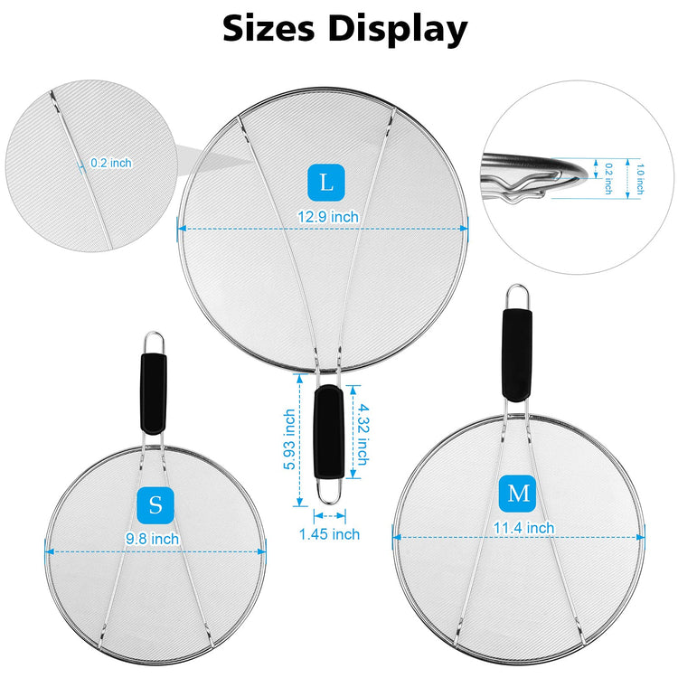 Splatter Screen for Frying Pan