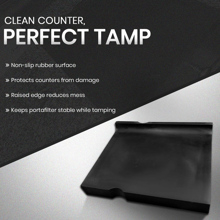 Rattleware Premium Espresso Tamping Mat β Non-Slip Coffee Tamper Pad, Heatproof Rubber Countertop Protector, Durable Barista Tool for Espresso Machine, Coffee Bar and Kitchen Station (8" x 10")