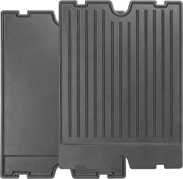 2-in-1 Reversible 17.48” x 12.48” Pre-Seasoned 11242 Cast Iron Griddle for Broil King Baron, Crown, Crown Pellet Series Grill, Flat Griddle Top Plate for Gas Stove/Charcoal/Electric/Propane/Gas Grill - Nestoria