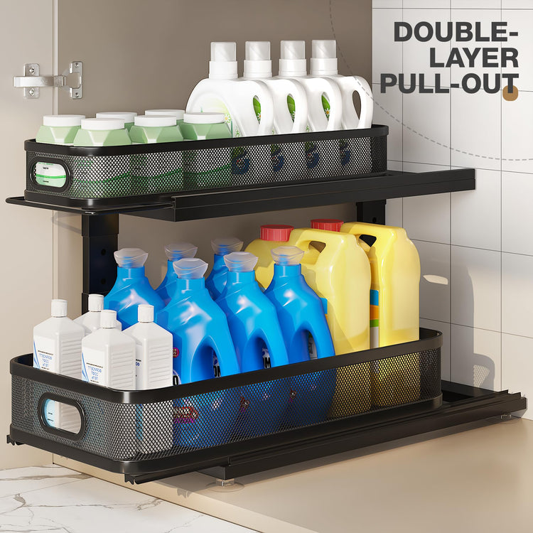 2 Pack 21IN Depth Under Sink Organizer With Next (2 Count)
