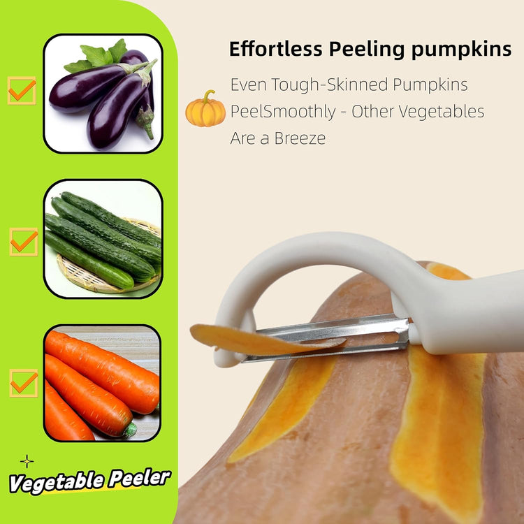 Trez Treamer 6-Pack Vegetable Peeler for Kitchen,Y Peeler Stainless Steel Potato Peeler Set for Apple Veggie Carrot Fruit Zucchini Cucumber Safe Peelers Bulk with Non-Slip Handle (P)