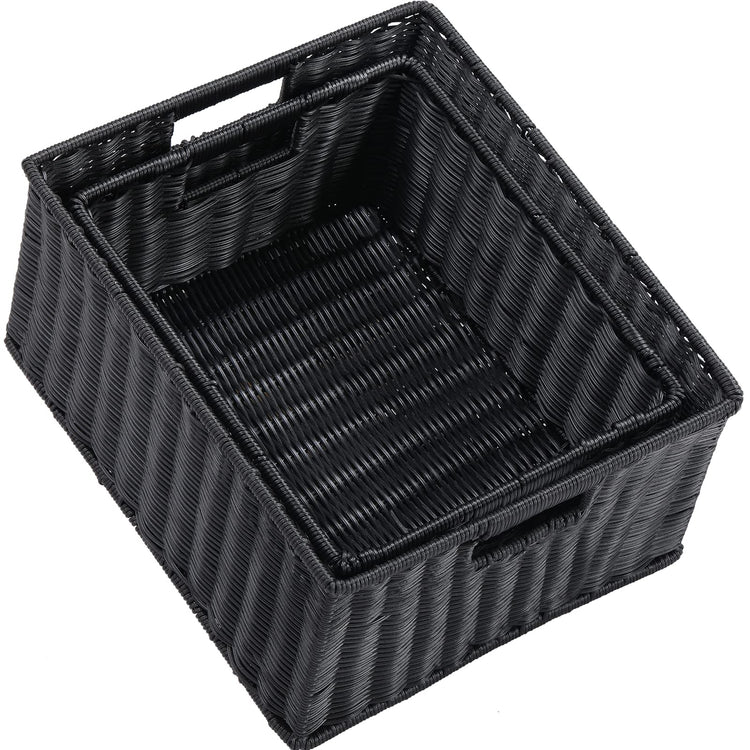 Large Wicker Baskets for Storage (2 Count)