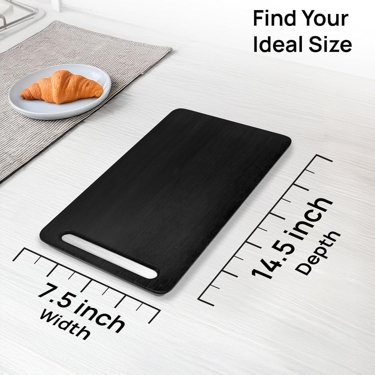 Ibyx Elegant Sliding Tray for Your Coffee Maker & Heavy Kitchen Appliances - Sturdy, Slides Easily from Under The Cabinet (Black, 7.5βW x 14.5βD)