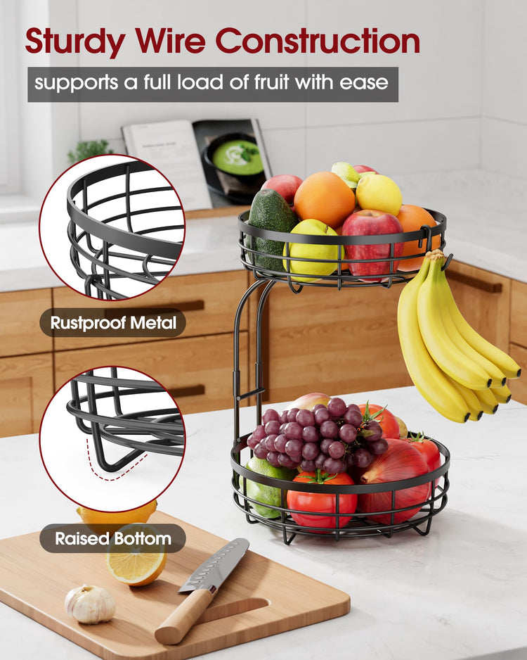 Fruit Basket for Kitchen Counter
