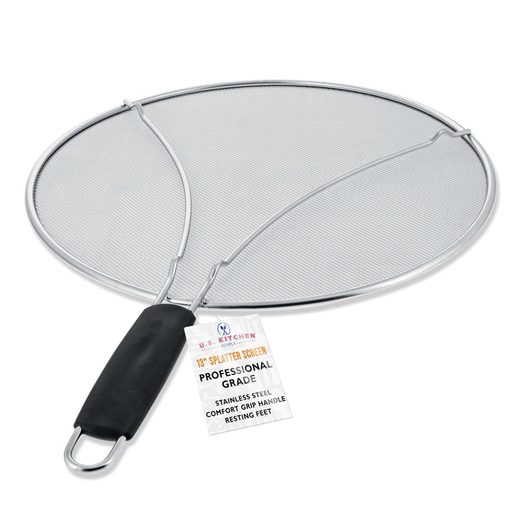 Stainless Steel Splatter Guard 13" Fine Mesh Cover