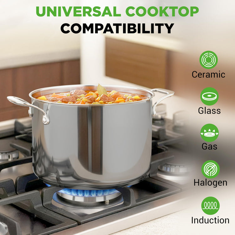 8 Quart Stainless Steel Stock Pot