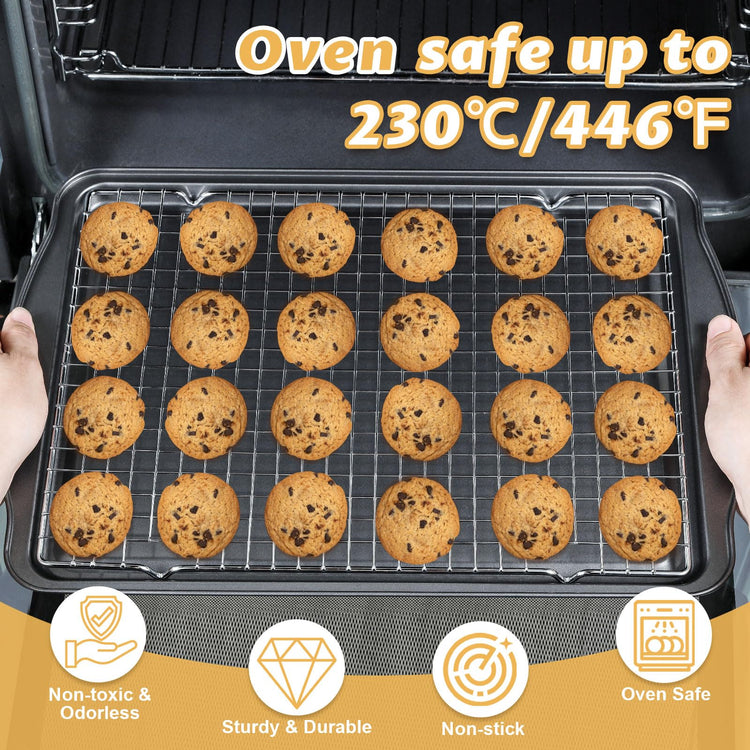 Baking Sheet with Cooling Racks (4 Count)