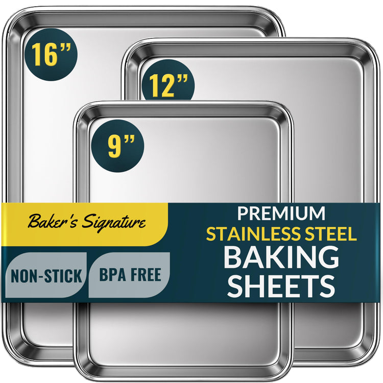 Stainless Steel Cookie Sheet Set of 3 (3 Count)