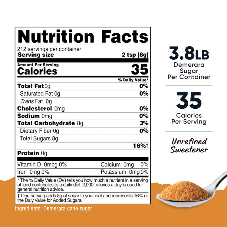 Pantry Unrefined Demerara Sugar (60.7 Ounce)
