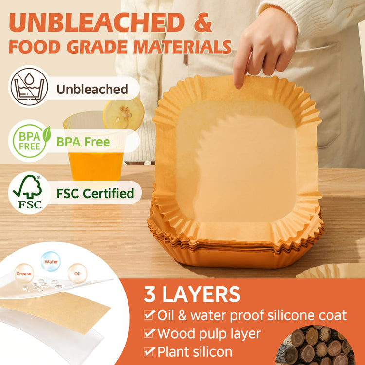 Air Fryer Liners Disposable 125 Pcs