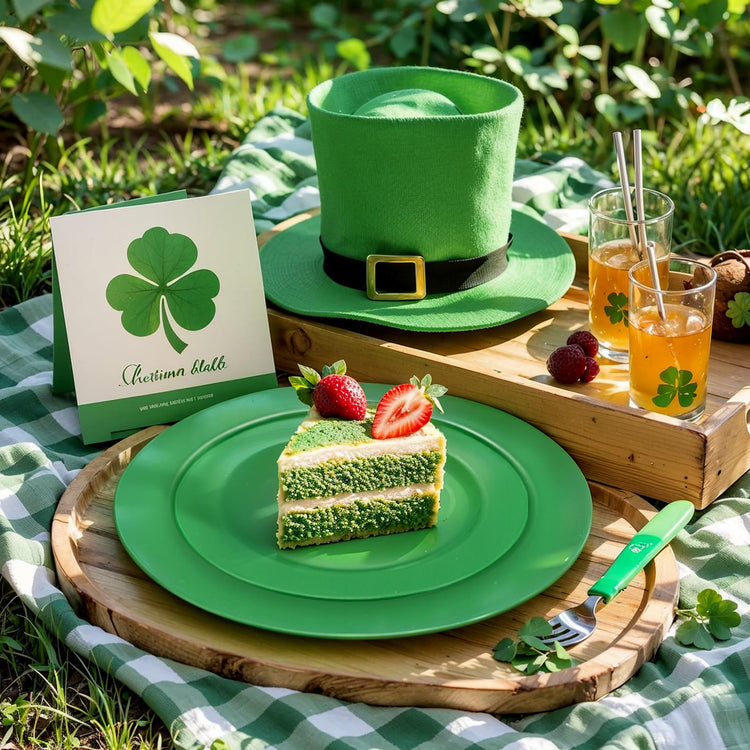 60PCS Green Plates & St. Patrick's Day Plates (60 Count)