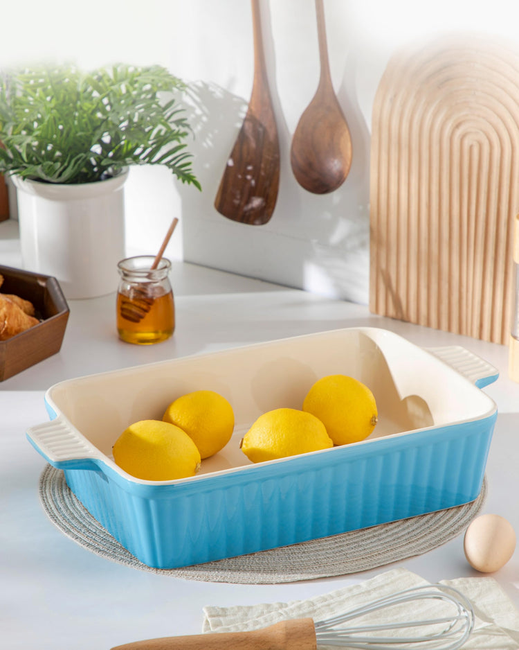 4.4 QT Ceramic Casserole Dishes for Oven