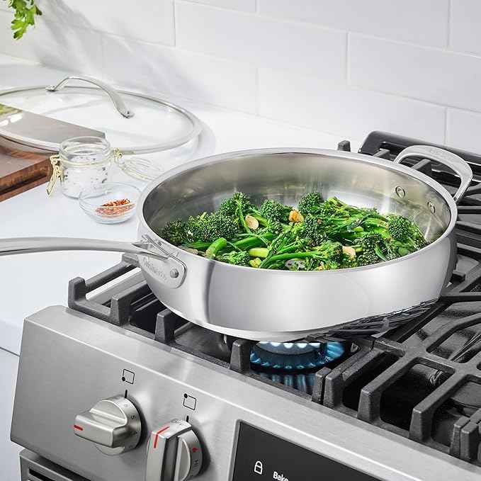 Cuisinart PureClad™ Triple Ply Stainless Steel 5.5 Qt. Saute Pan w/Cover