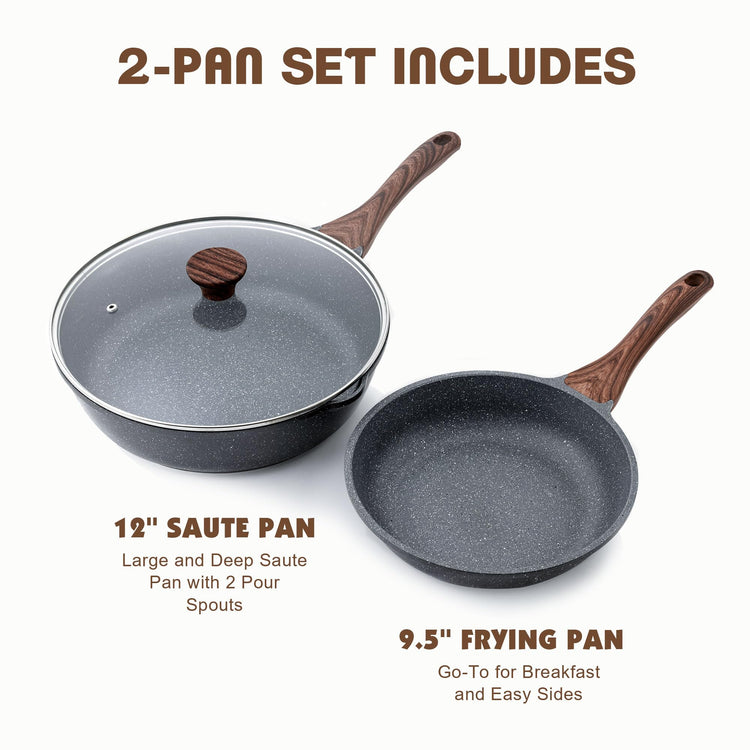 Nonstick Frying Pans (2 Count)