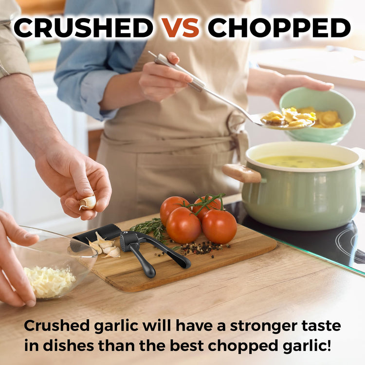 Large Premium Garlic Press Set