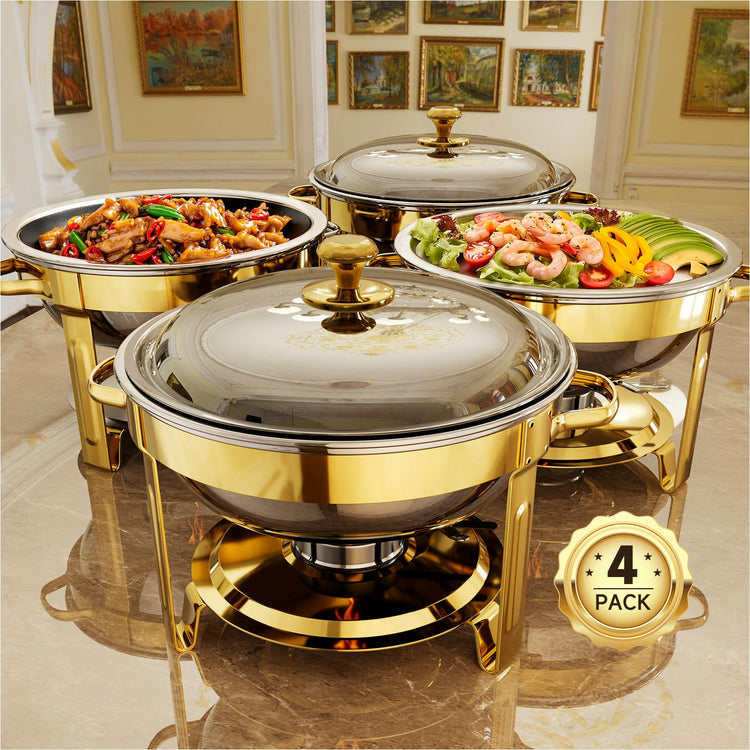Chafing Dishes for Buffet (4 Count)