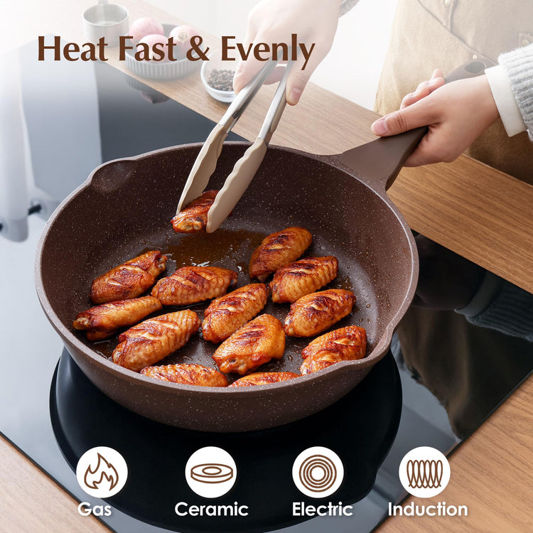 Nonstick Deep Frying Pan Skillet