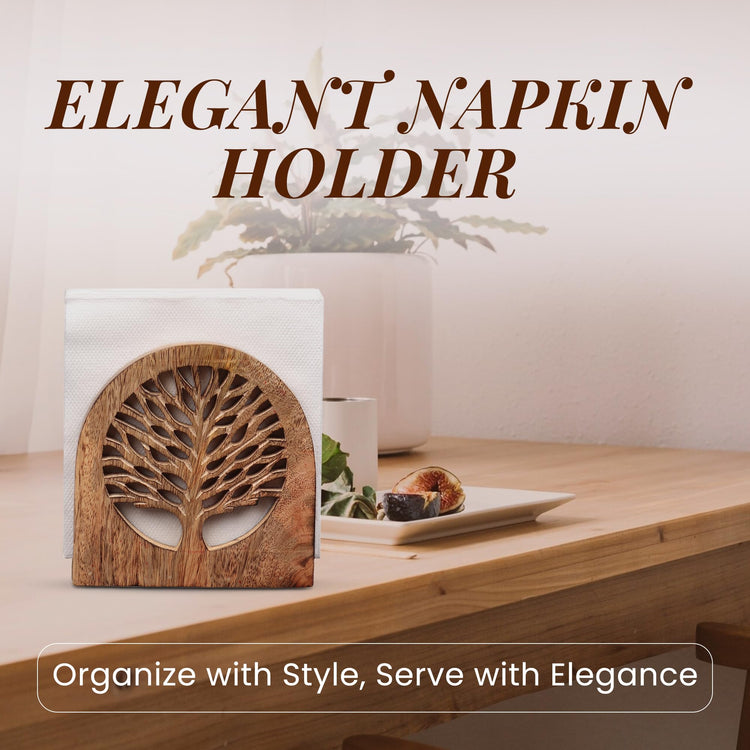 Wood Napkin Holder for Table