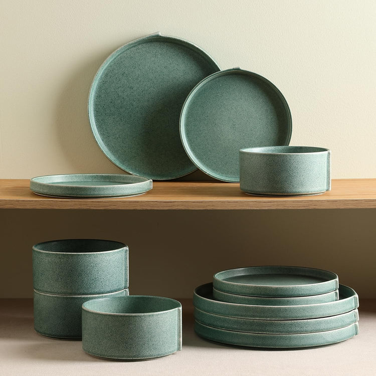 Bao 12 Piece Dinnerware Set Stoneware