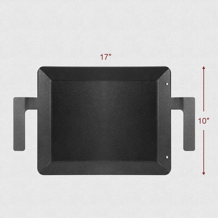 Carbon Steel Griddle - Professional Cookware Griddle Pan for Induction, Stove Top, Gas Grill, Cooktop, Electric and more, 17" x 10" NonStick Flat Top Griddle Plate Skillet, Indoor/Outdoor Use - Nestoria
