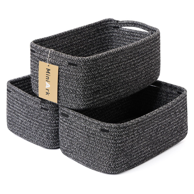 Small Storage Baskets for Organizing (3 Count)