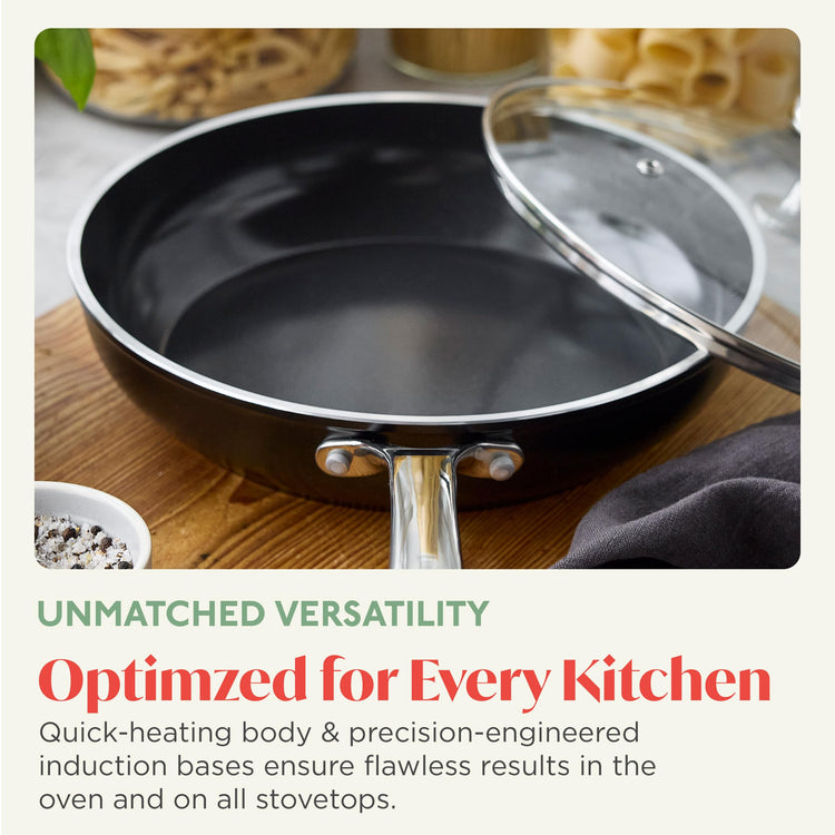 Orfeo 3QT Nonstick Saute Pan with Lid
