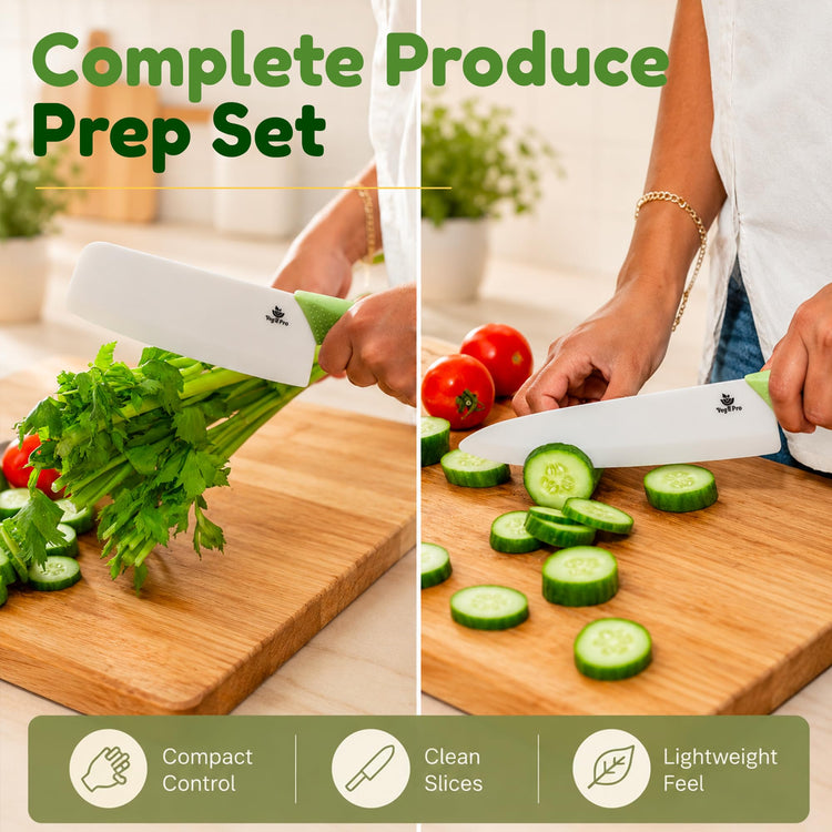 Ceramic Knife Set with Ergonomic Handle (3 Count)