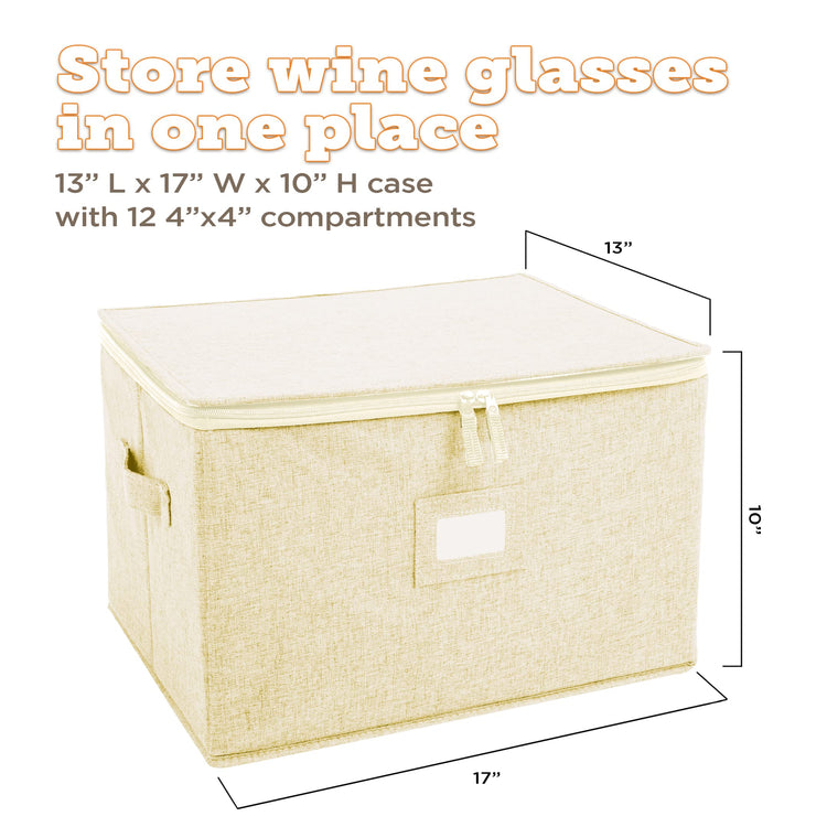 Wine Glass Storage Case