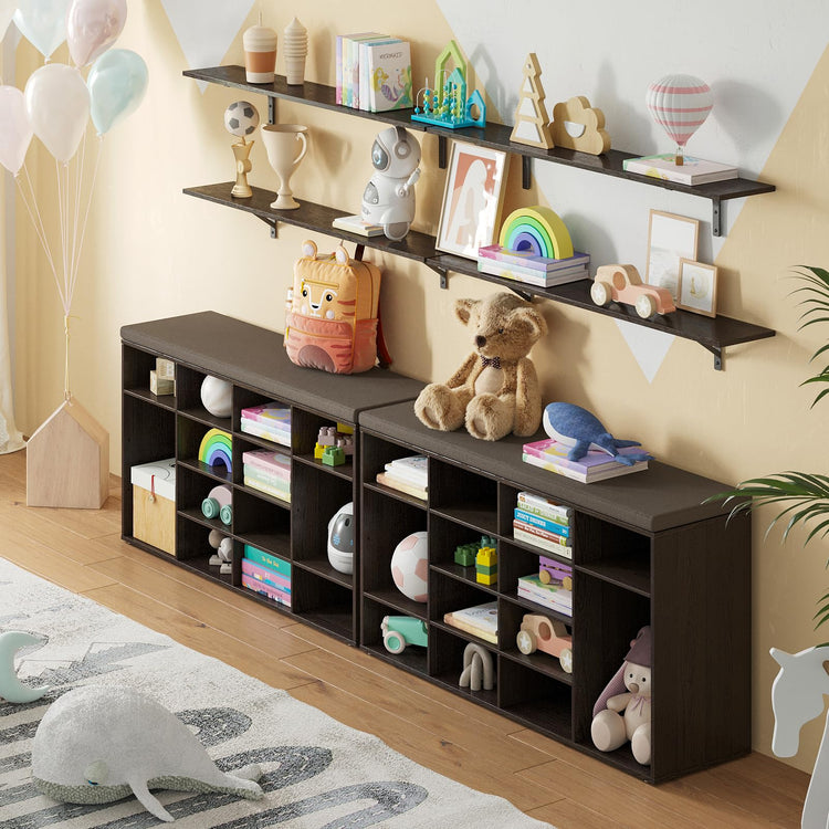 Long Wall Shelves (2 Count)