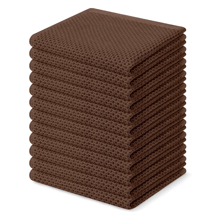 100% Cotton Waffle Weave Kitchen Dish Cloths 12 (12 Count)