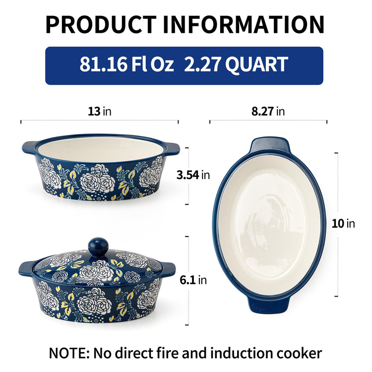 Ceramic Casserole Dish With Lid