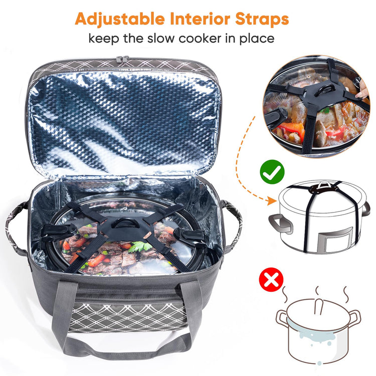 Double Layer Slow Cooker Carrier Bag