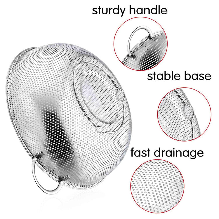 Colander 5qt Stainless Steel Micro
