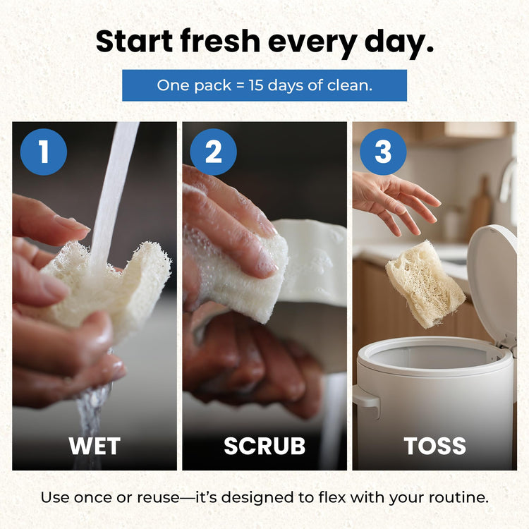 XL Loofah Scrub Sponge